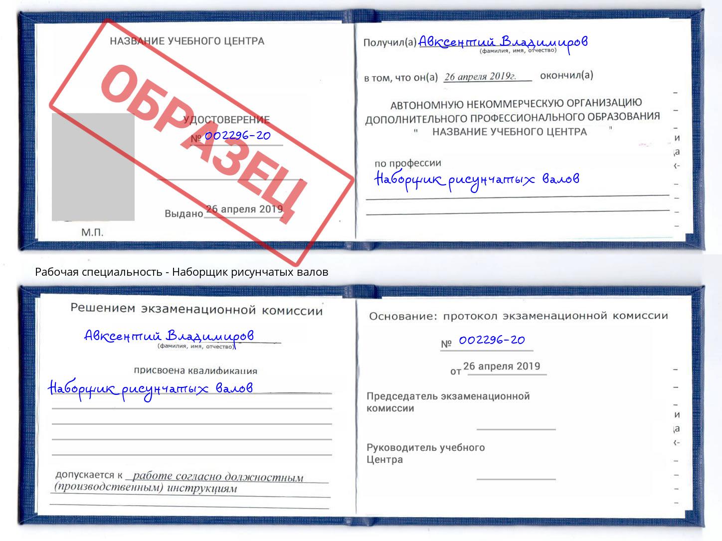 Наборщик рисунчатых валов Уфа