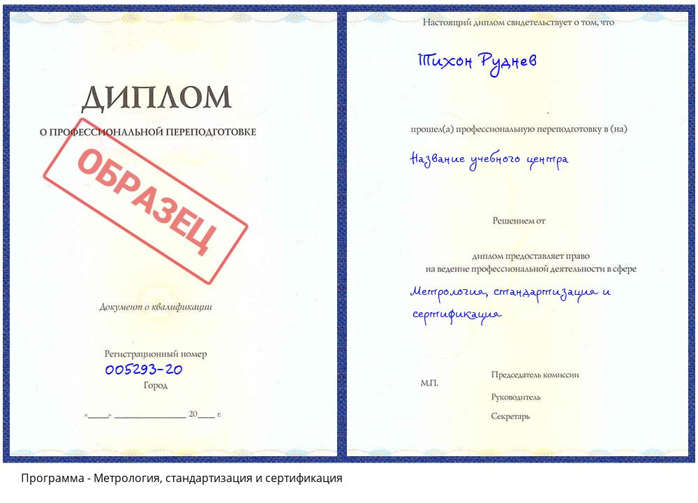 Метрология, стандартизация и сертификация Уфа